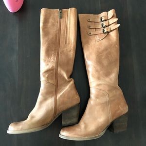 Duo boots (distressed look) for slender calf’s perfect for spring